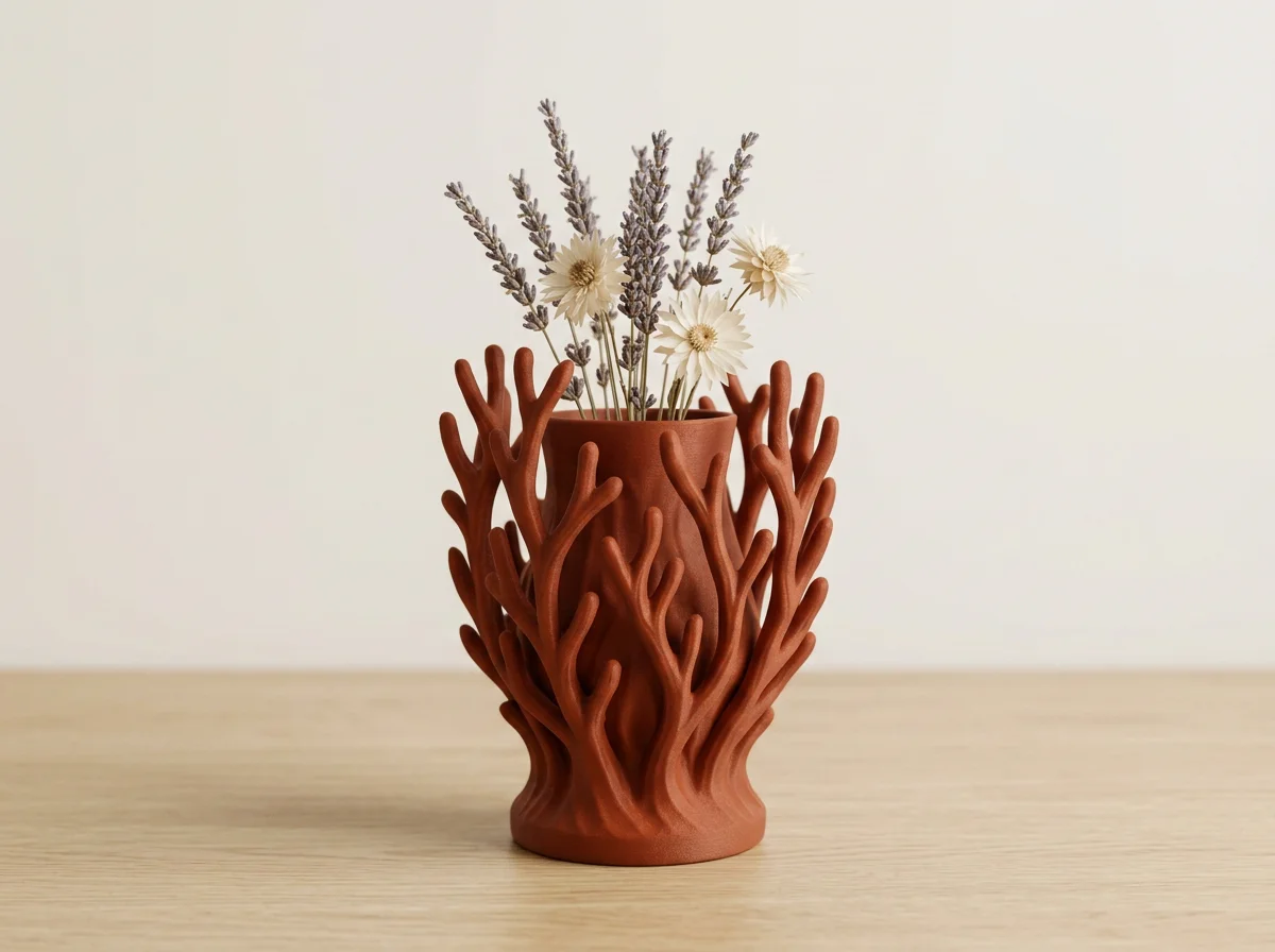 Coral Harmony Vase