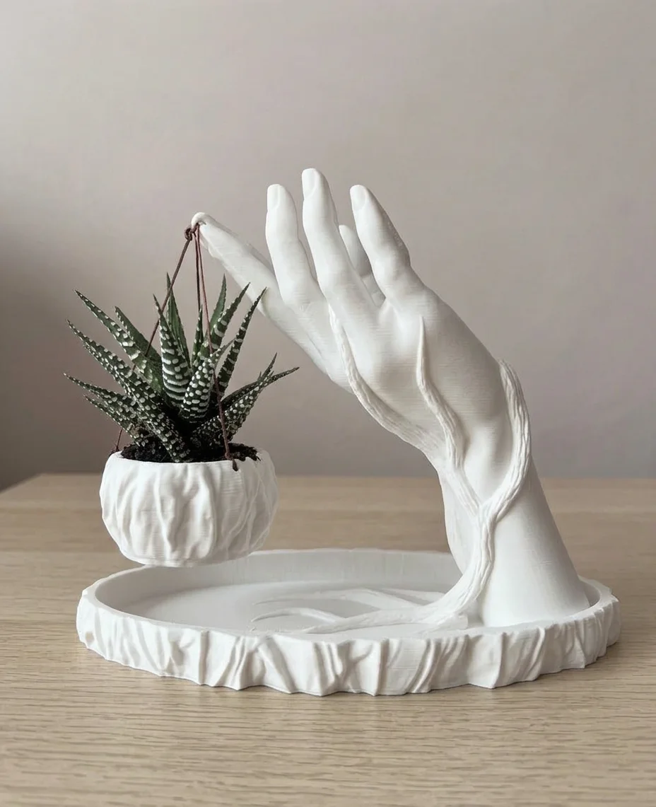 Floating Grace Heykelsi Askılı Saksı